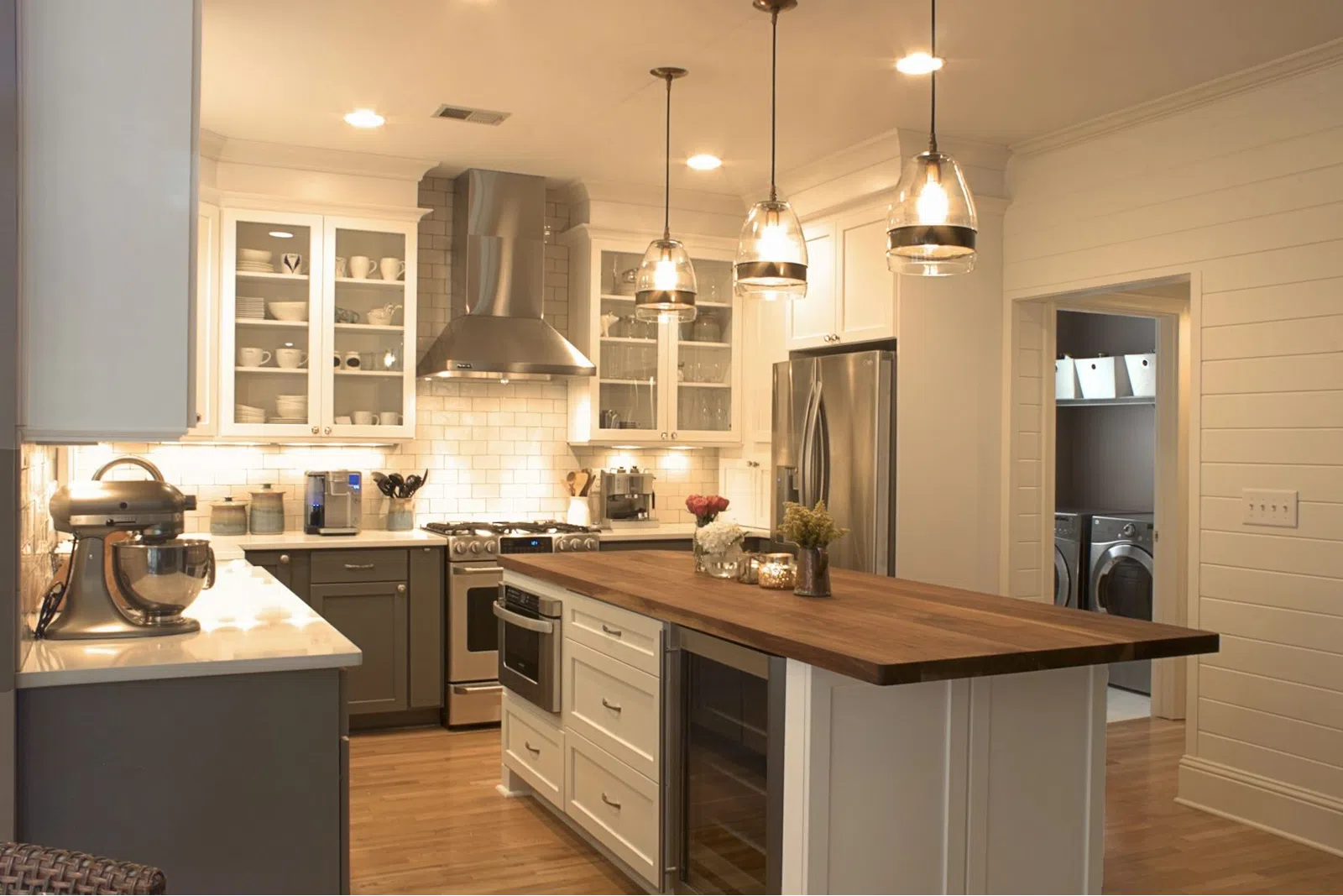 a kitchen with a stove and a sink