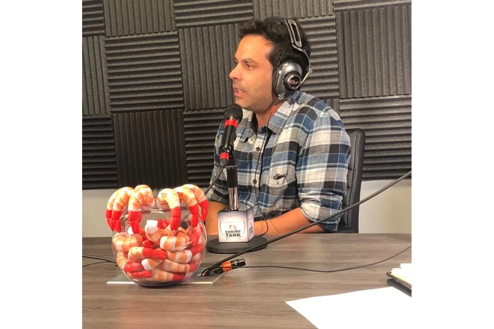 a person wearing headphones