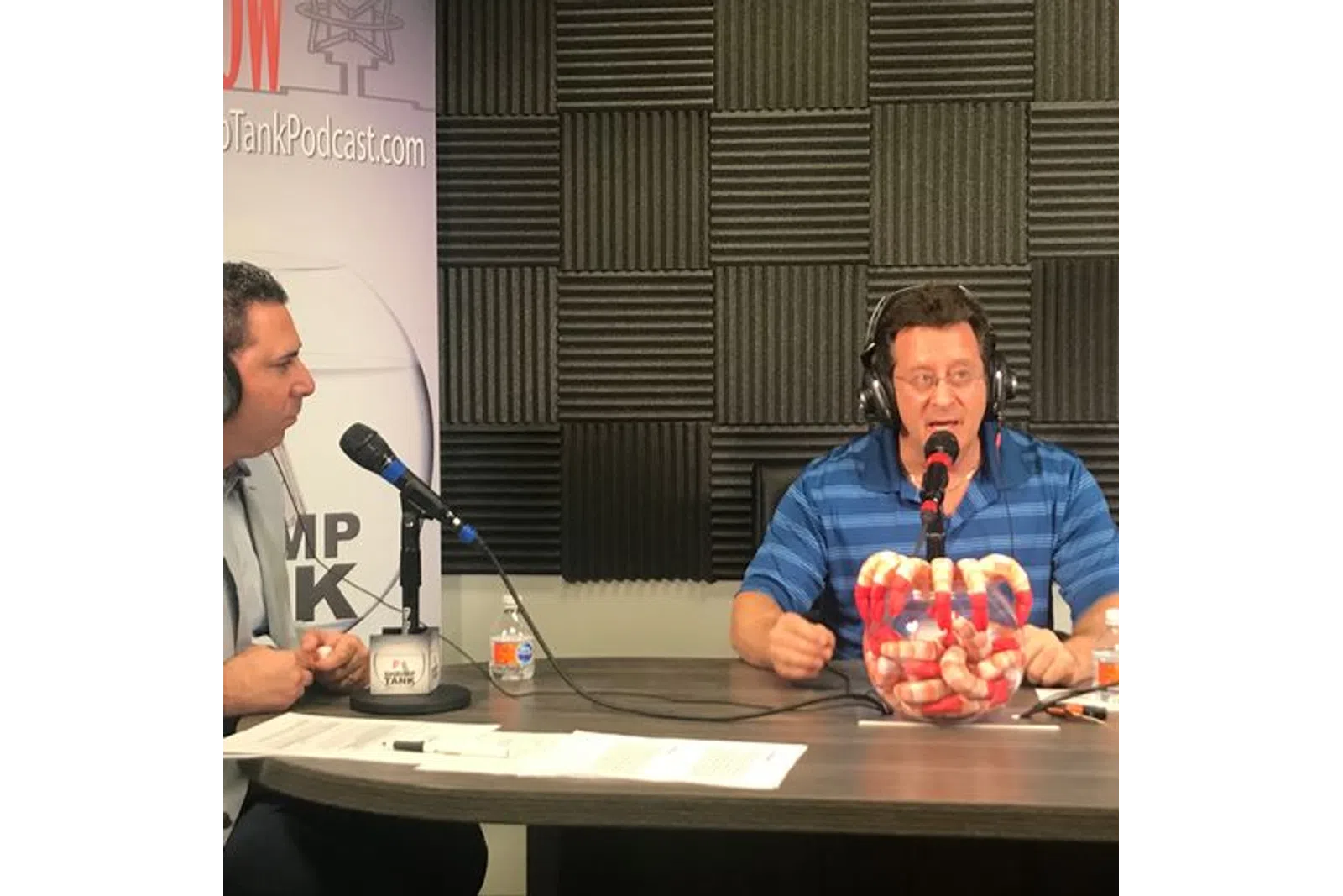 a man speaking into a microphone
