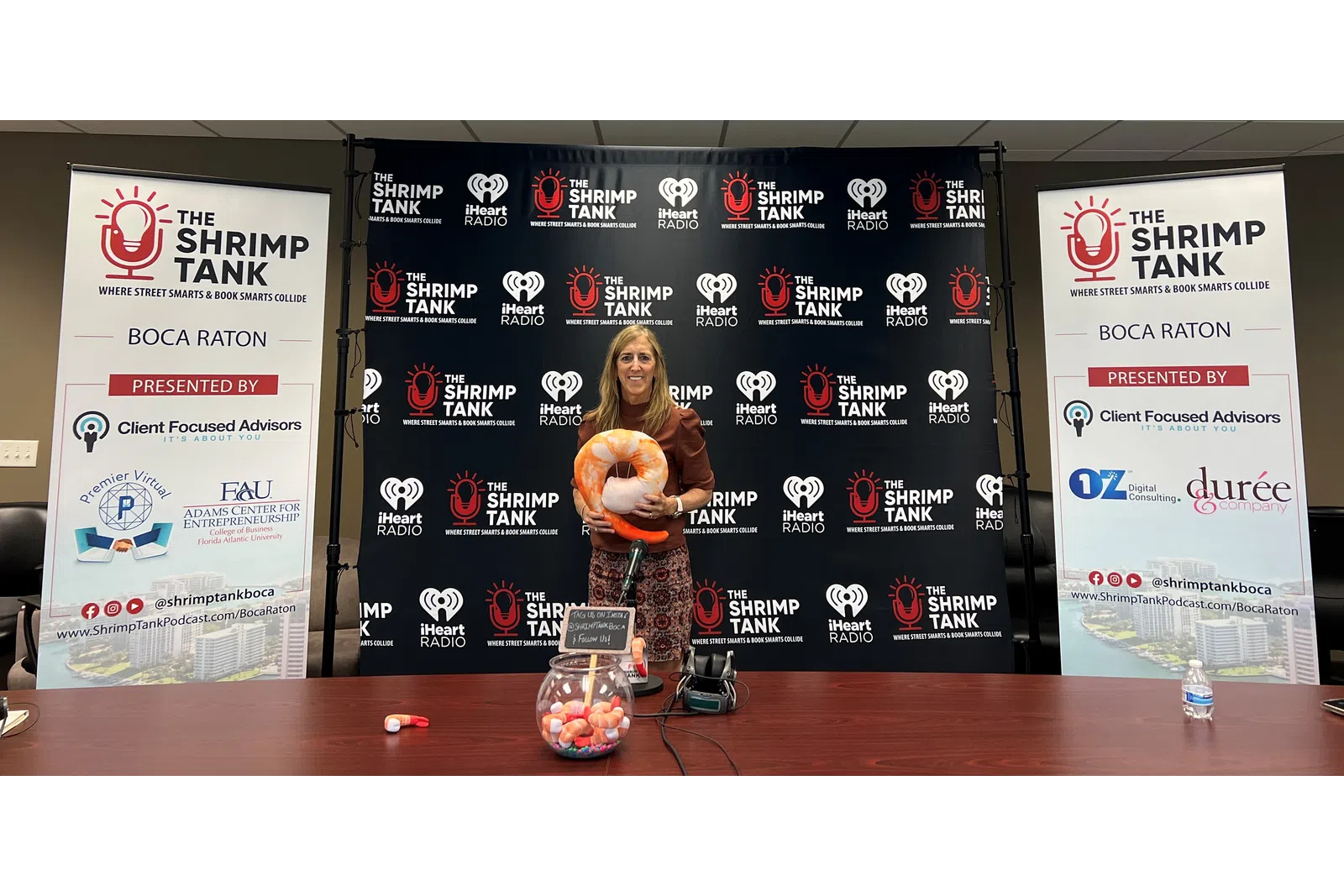 a person holding a stuffed animal