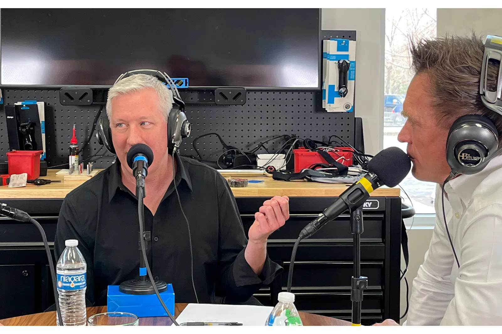 a man wearing headphones