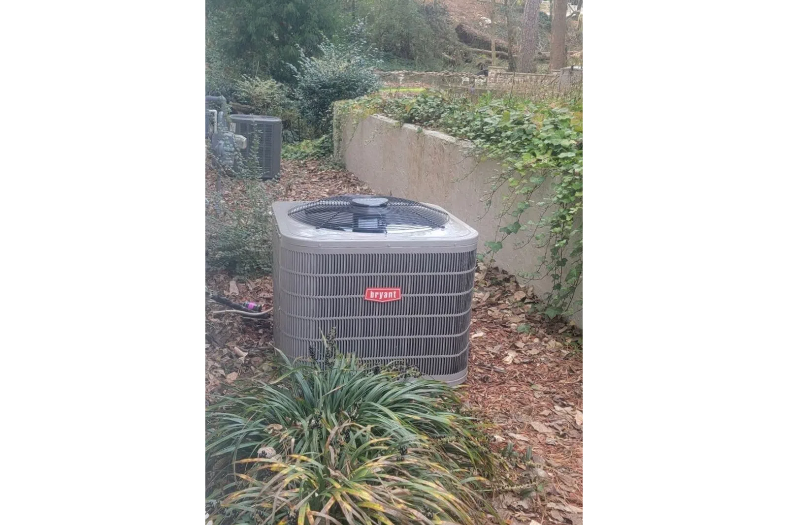 a large metal container with a sign on it