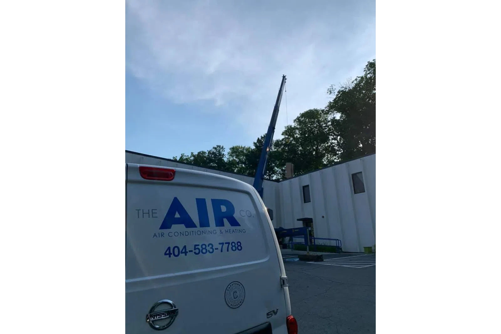 a car parked in a parking lot