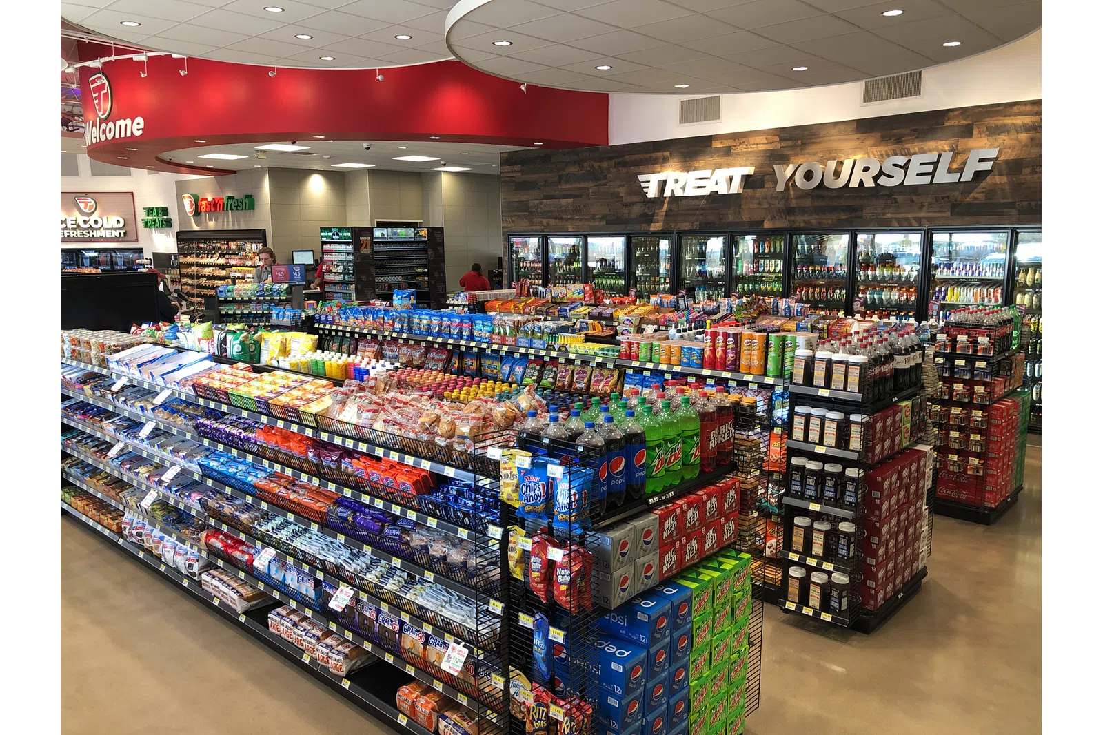 a store with shelves of items