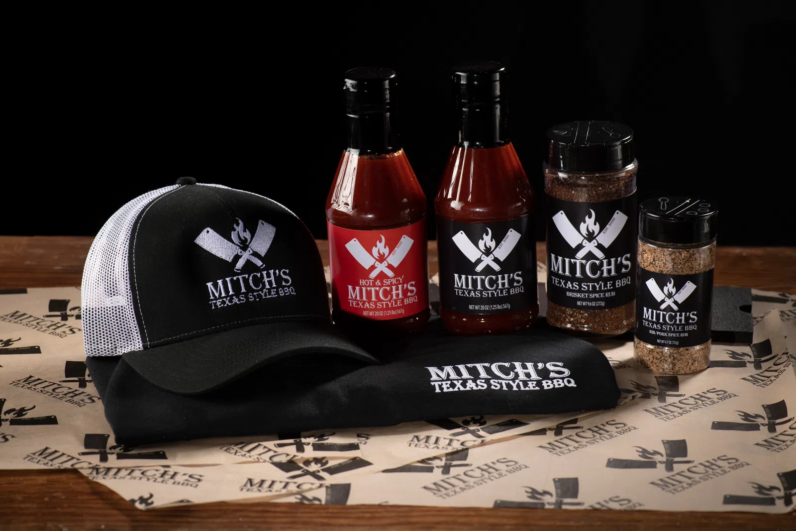 a hat and some bottles