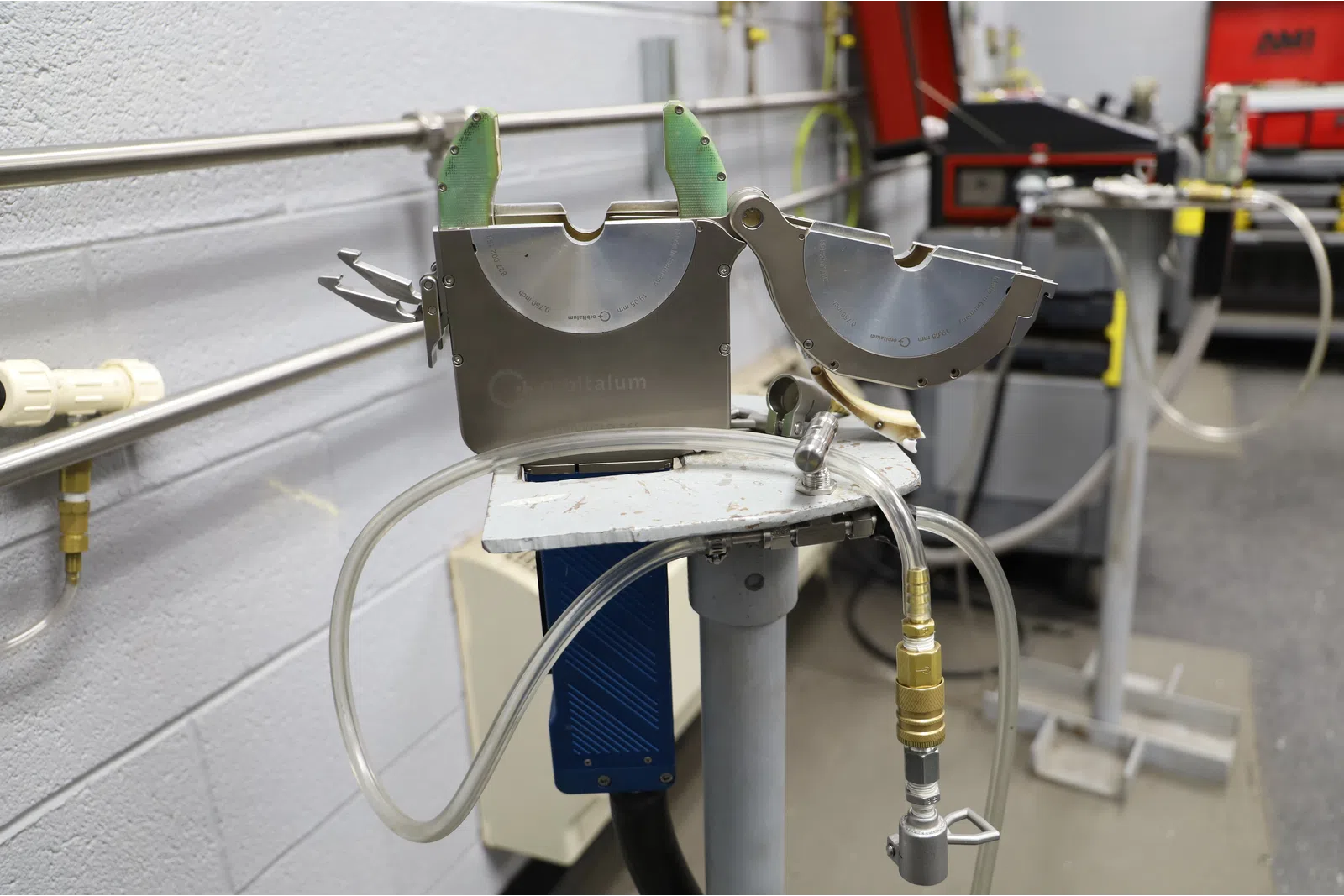 a machine with wires
