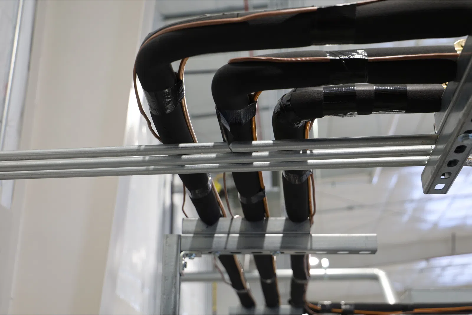 a close-up of a metal bar