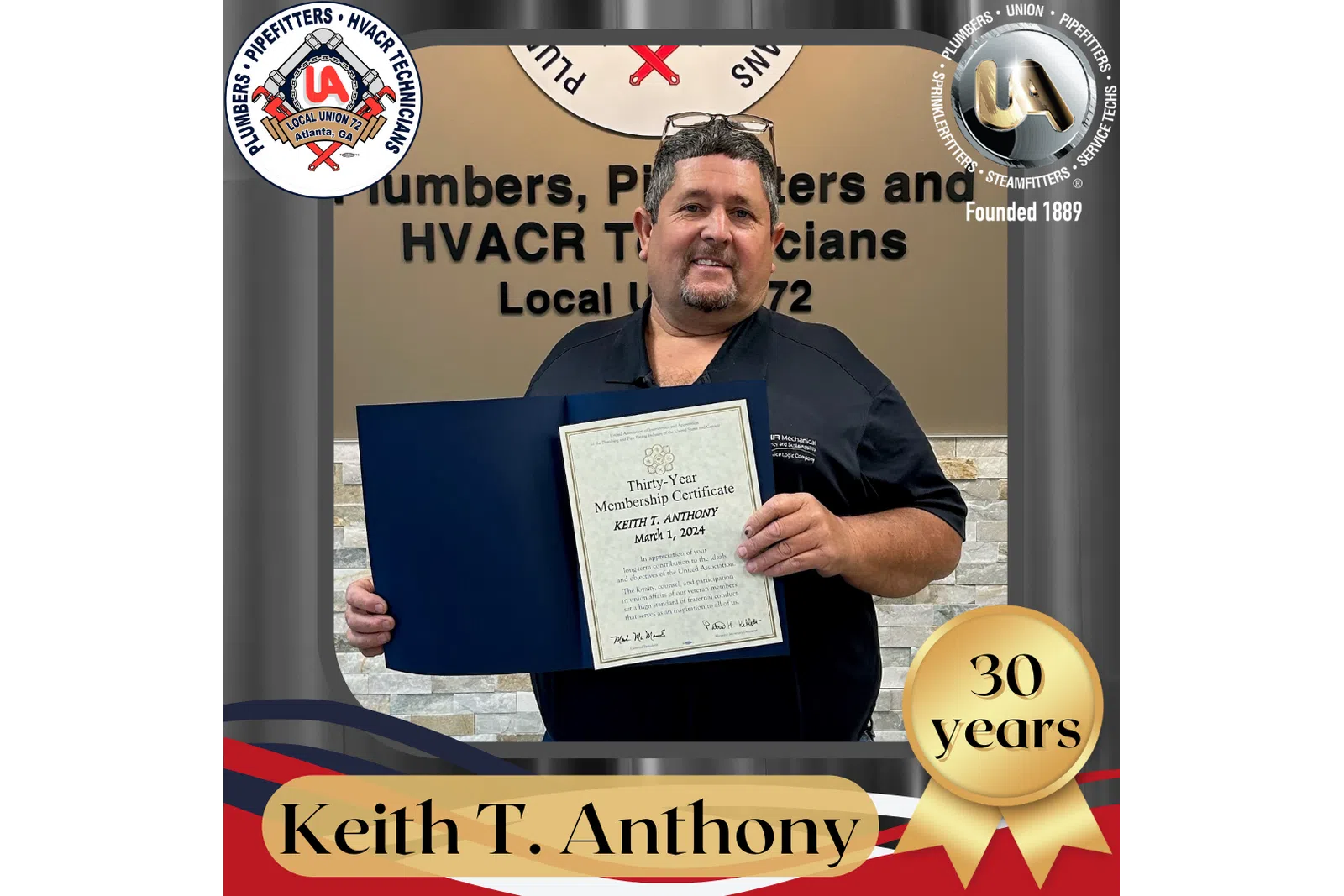 a person holding a certificate