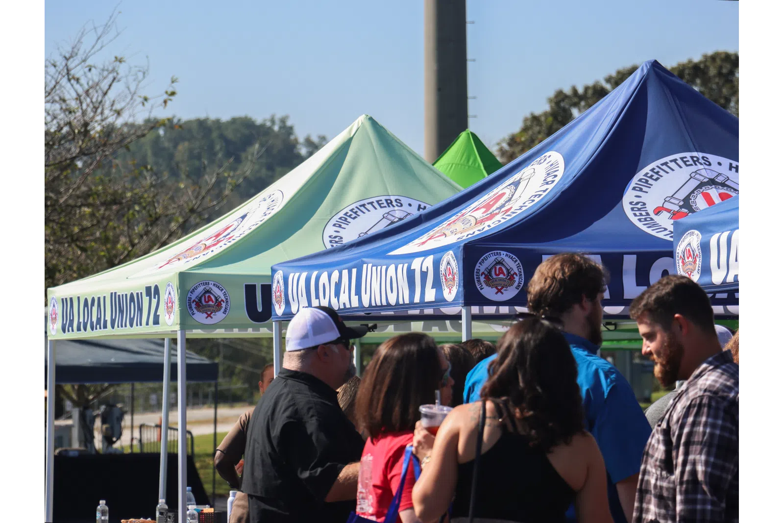 a group of people at an outdoor event