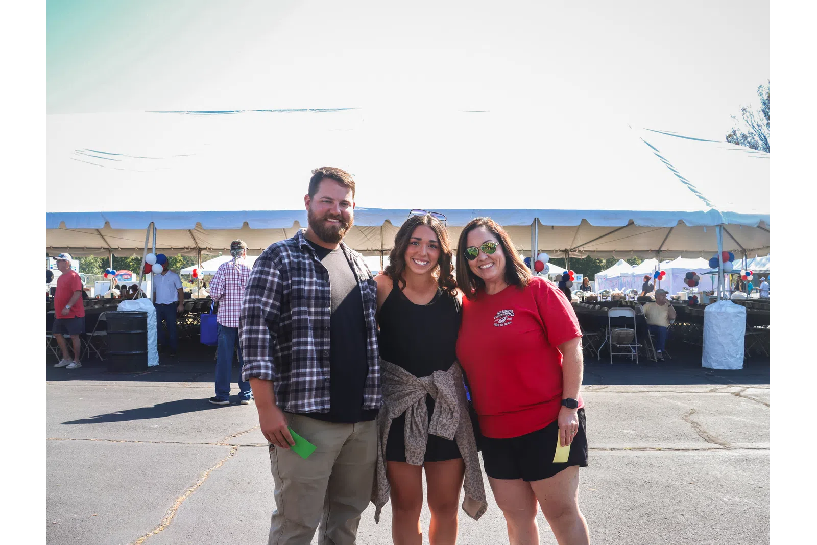 a group of people posing for a photo