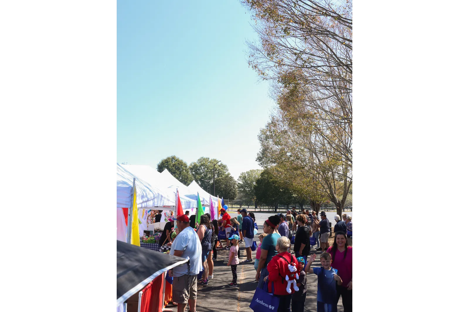 a group of people at an outdoor event