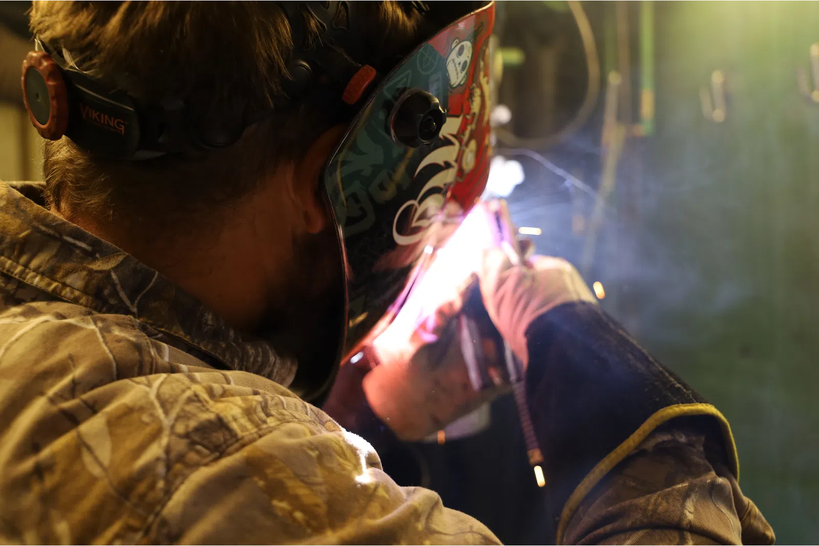 a person wearing a mask