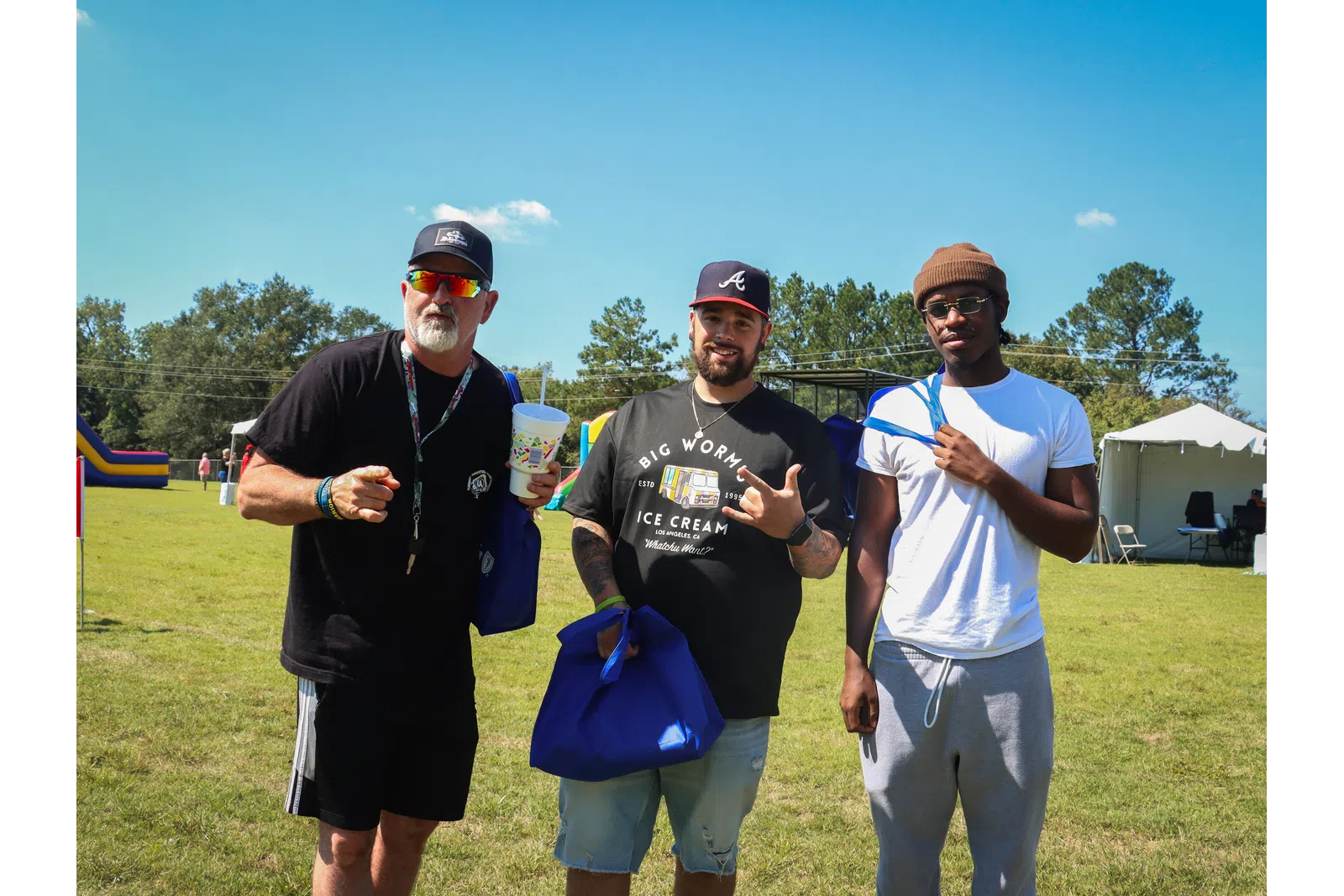 a group of men posing for a picture