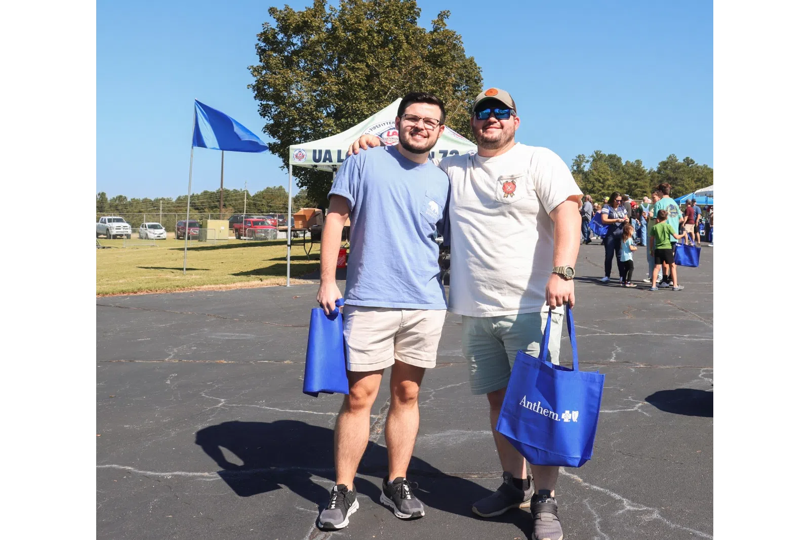two men posing for a picture
