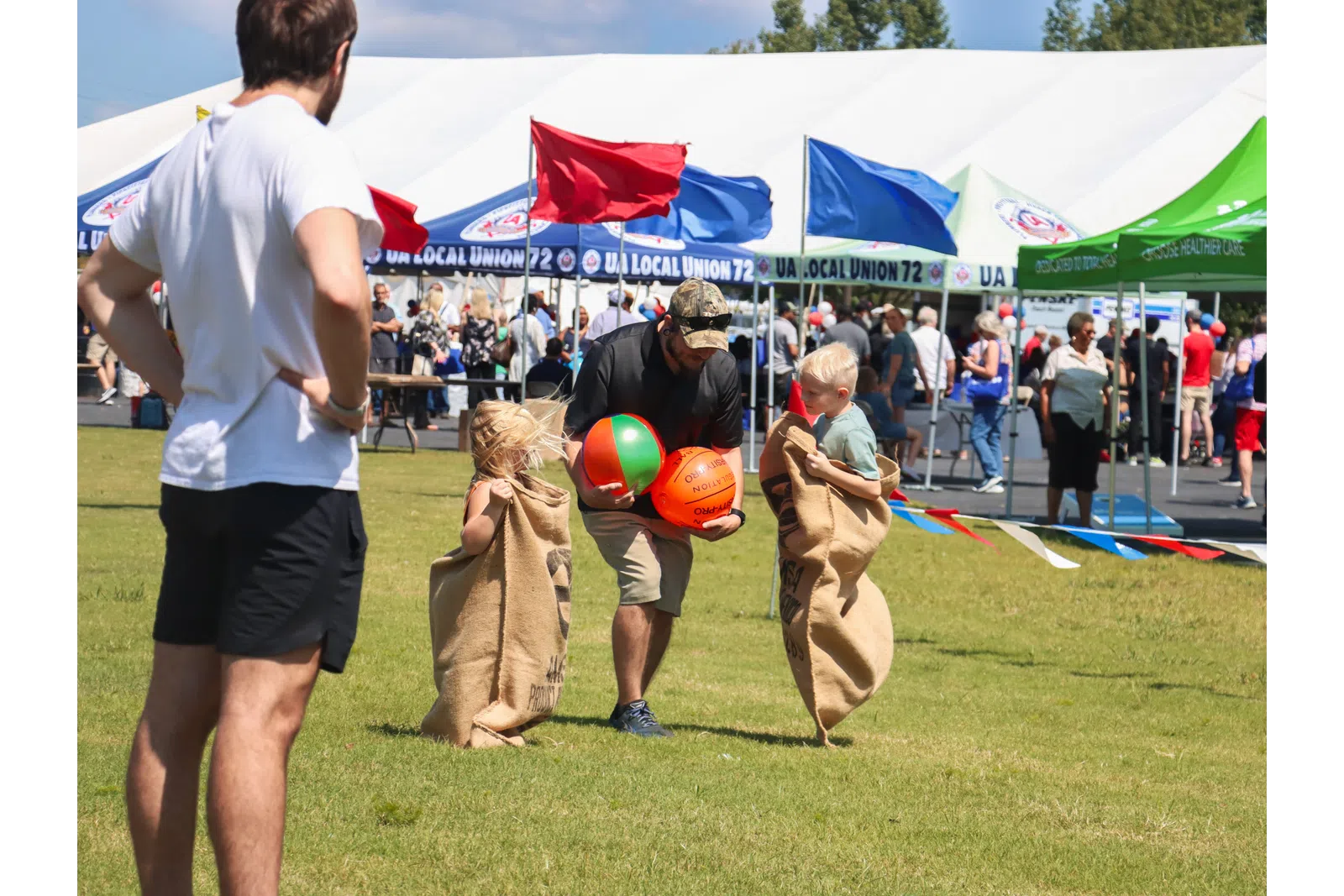 a group of people at an event