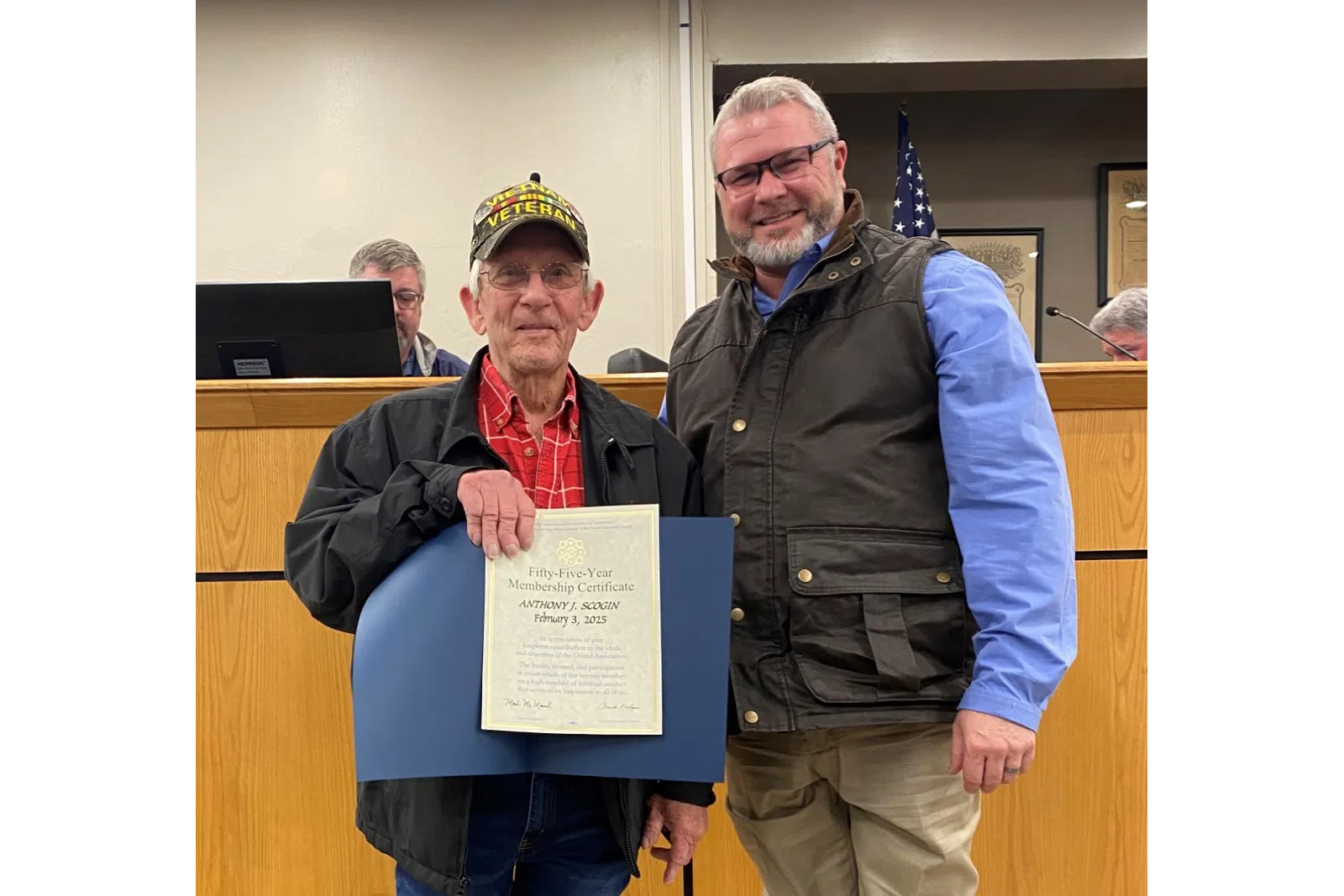 UA72 Members earned Years of Service 2025