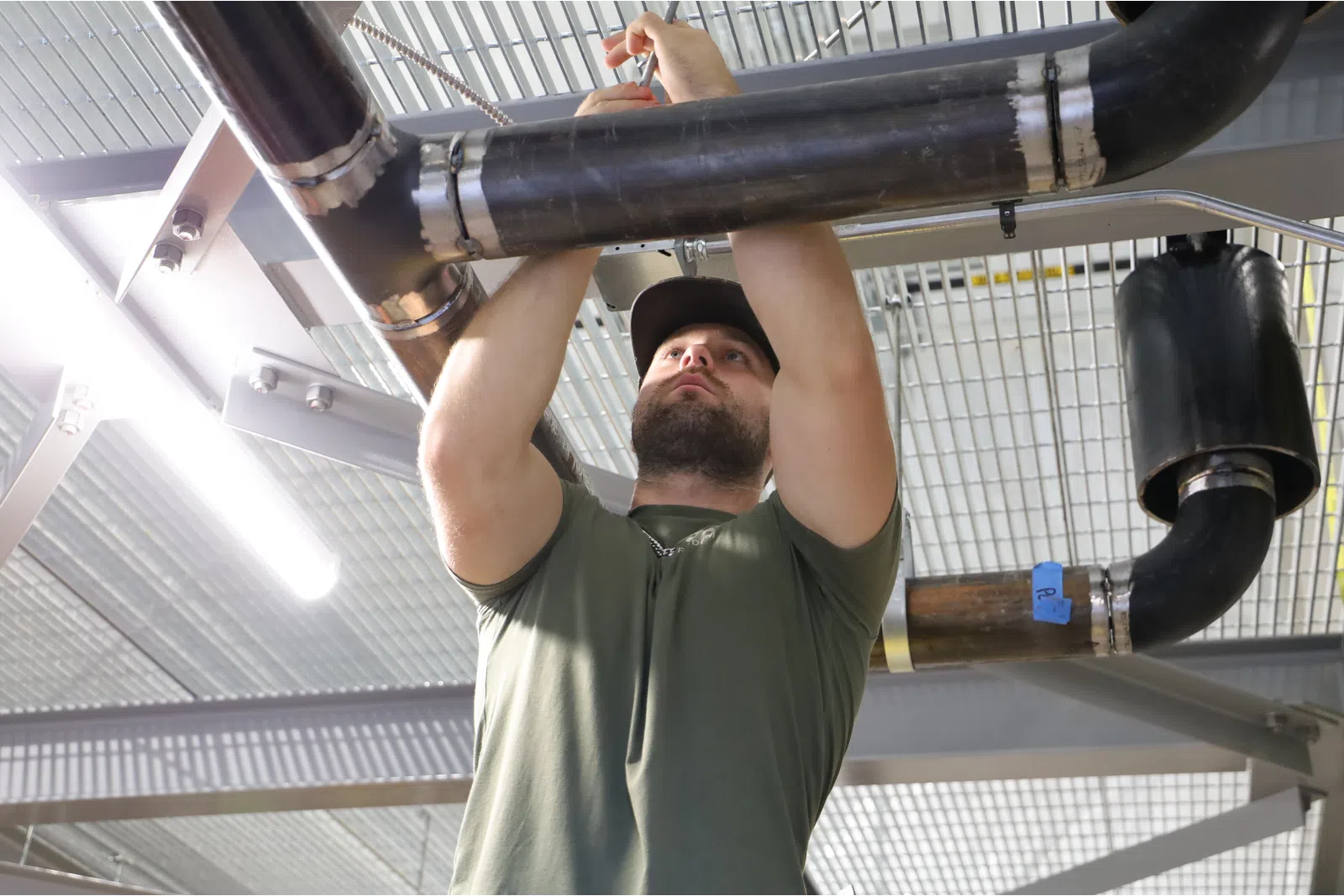 a man lifting weights
