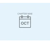 Graphic of calendar showing October