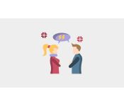 Graphic of man and woman arguing