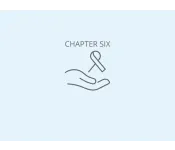 Graphic of open hand with ribbon on top