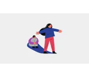 Graphic of parent shielding child