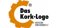 Das Kork-Logo with an orange cork graphic and black text representing Deutscher Kork-Verband e.V.
