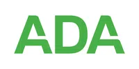 Green capital letters ADA on a white background symbolizing ADA compliance or organization