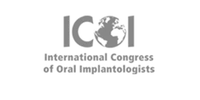 International Congress of Oral Implantologists logo with a globe icon integrated in the acronym ICOI.