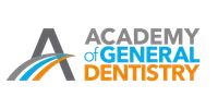 Logo of the Academy of General Dentistry with a stylized A and multicolor streaks.