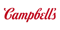 Campbell's logo in red cursive font on a transparent background