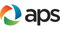 APS logo with colorful curved shapes in orange, blue, and green beside black lowercase letters