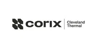 Corix Cleveland Thermal corporate logo with geometric symbol and bold black text on white background