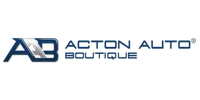 Acton Auto Boutique logo with stylized letters AAB and company name in blue and silver colors.