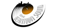 The Beatown Sound logo with city skyline, stylized record, and text in curved music note design
