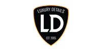 Luxury Details logo shield with LD initials and orange border, established in 2005