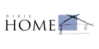 Dixie Home logo with stylized house icon in blue and black lettering.