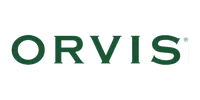 Green uppercase Orvis logo with registered trademark symbol on transparent background