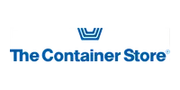 The Container Store logo in blue with a stylized container icon above the text.