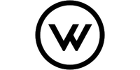 Black and white Volkswagen logo featuring the iconic VW letters inside a circular border.