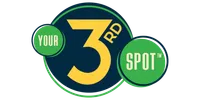 Logo featuring the phrase Your 3rd Spot with green and yellow circular design elements