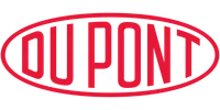 DuPont logo in bold red lettering within an oval shape, representing the brand identity.