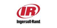 Ingersoll Rand logo featuring bold red lettering and a dynamic design element.