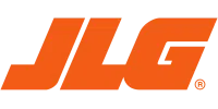 JLG company logo with bold orange letters on a transparent background.