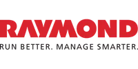 Red Raymond logo with tagline Run Better. Manage Smarter. on white background.