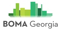 BOMA Georgia logo featuring stylized green building silhouettes and bold text on white background