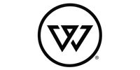 Black and white logo with stylized overlapping letters W and V inside a circular border