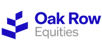Oak Row Equities logo with blue geometric symbol and company name in blue and gray text.