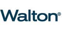 Walton logo in blue with registered trademark symbol on transparent background