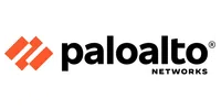 Palo Alto Networks logo featuring an orange geometric icon and black bold text on a white background