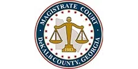 Seal of Magistrate Court DeKalb County Georgia with scales of justice and 1983 year.